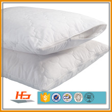 Blanc en vrac 100% coton Zippered taie d&#39;oreiller matelassé taille standard en gros